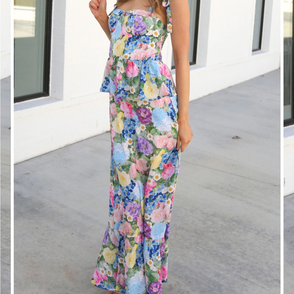 Show Me Your MuMu Paxton Midi Dress Flower Shop NEW NWT Medium Feminine Corset - Picture 4 of 11